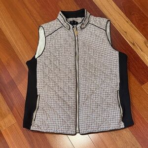 Jones New York Hounsdtooth Quilted Vest